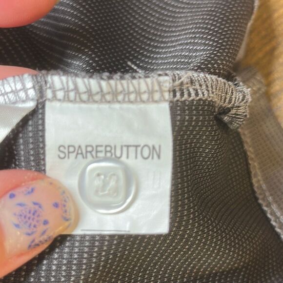 Cariloha Polo shirt Mens Large Gray Bamboo 4 Button Button Down Preppy Trendy - Picture 9 of 9